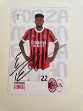 Emerson Royal AC Milan  Autografo originale Su Card Ufficiale 