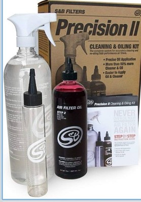 S&B Filters 88-0008 Precision II Cleaning & Oil Kit (Red Oil)