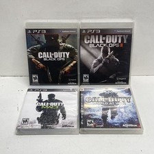 Call of Duty Black Ops I II MW3 World at War PS3 4-Game Lot CIB