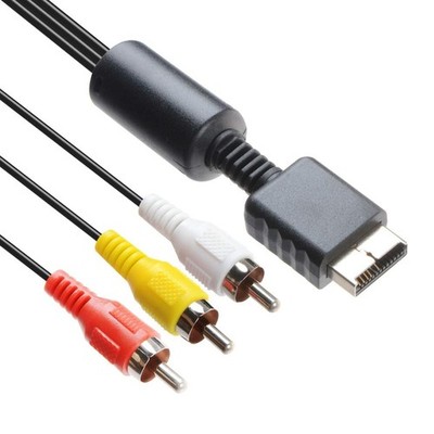 6FT RCA Composite AV Cable for PS Consoles - Clear Audio and Video Connection