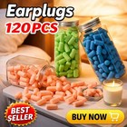 120PS Soft Silicone Ear Plugs Noise Reduction Flexible Reusable Sleep EarPlugs