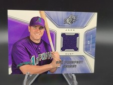 2001 Upper Deck SPX Jack Cust Rookie Jersey Card #130. rookie card picture