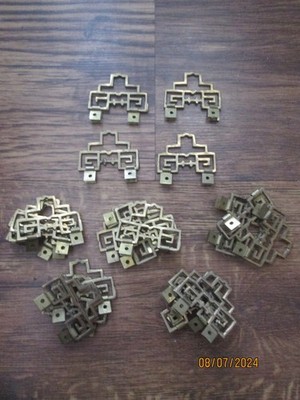 4 Brass Chinese Antique Frame Art  Wall Hangers by EACH - 3 Sets Still Available