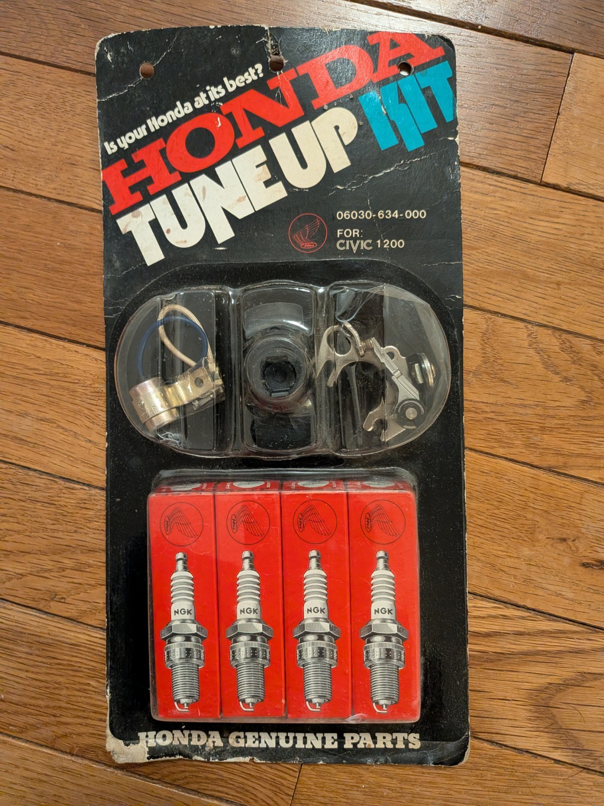 Honda Civic 1200 Tune Up Kit NGK BP6ES Plugs Hitachi Rotor Points Condenser NOS