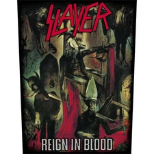 Men's Slayer Reign In Blood Back Patch Black