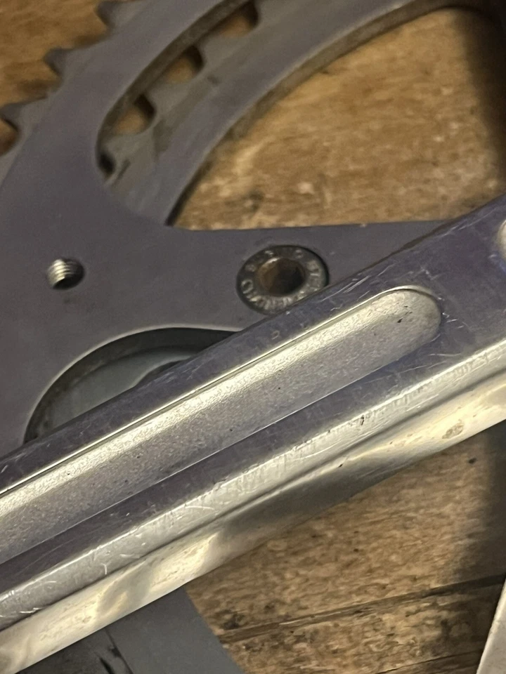 Vintage Sugino Maxy Drive Side Crank 165 mm 52/46 T 110 BCD 70s 80s Road Bike - Image 4 of 4