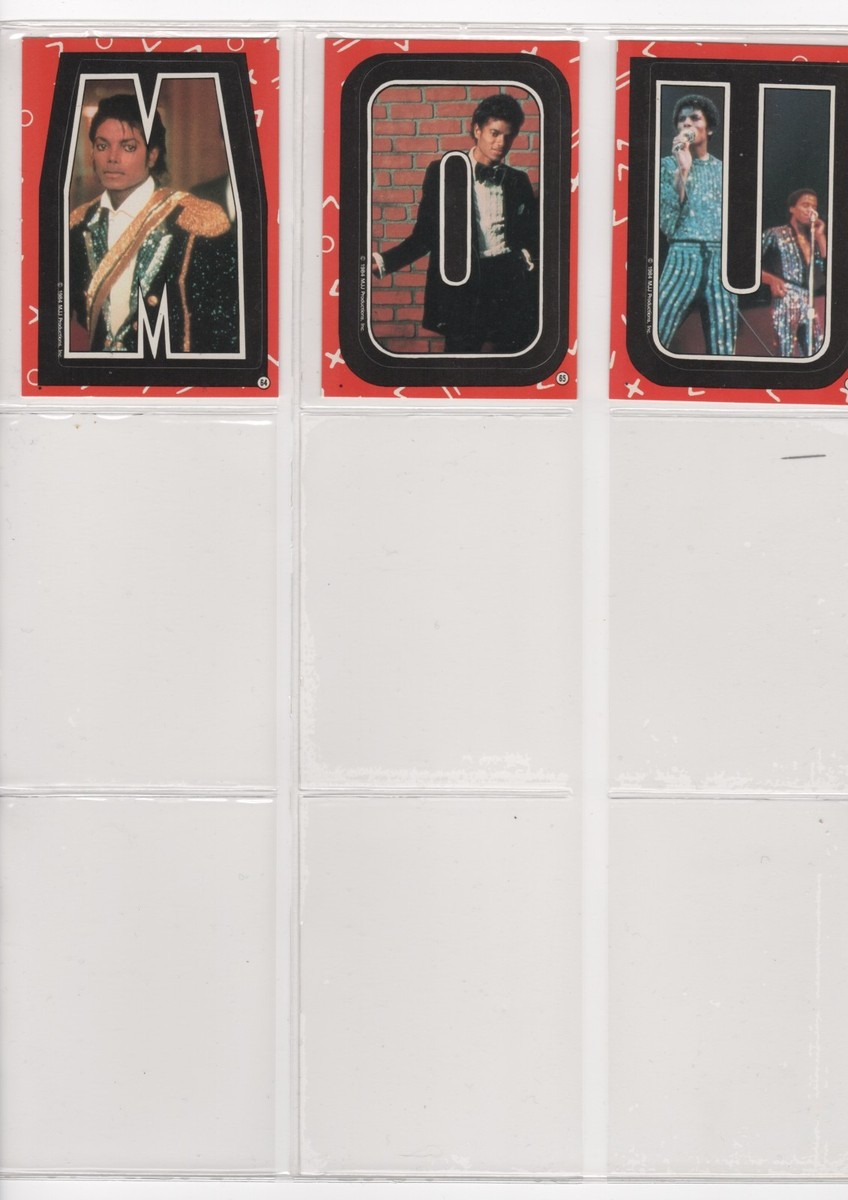 1984 Michael Jackson 66 Stickers Set | eBay