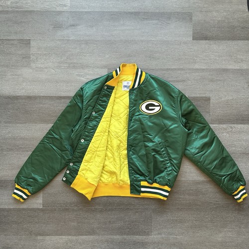 Vintage 1980s Starter Pro Line Green Bay Packers Satin Jacket - SZ L USA MADE - Picture 7 of 17