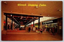 Albuquerque New Mexico~Winrock Shopping Center Interior~Mall~Walgreens~1950s PC
