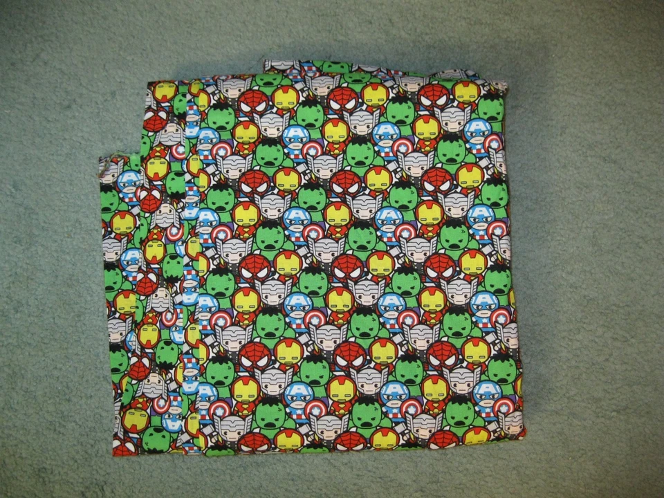 Camelot MARVEL Kawaii AVENGERS ASSEMBLE Superheros COTTON FABRIC 5+ Yards ALL - Image 2 of 3