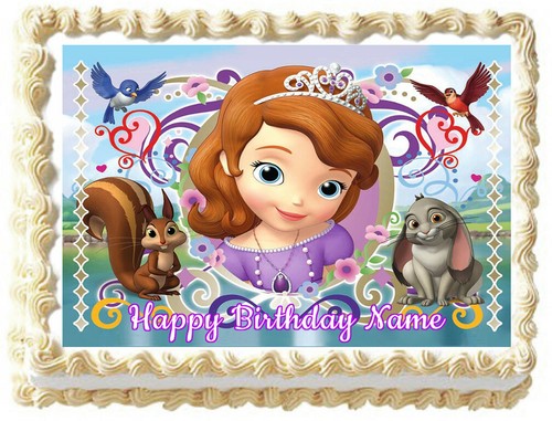 SOFIA THE FIRST Party Edible cake topper image - Picture 3 of 10
