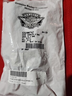 Harley-Davidson Wire Harnes Saddlebag To Speaker Part # 69200742 New In ...