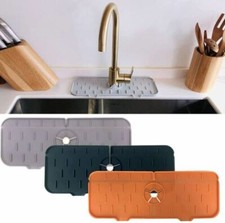 Silicone Faucet Tray soap holder Splash Guard for Kitchen Sink Bathroom sink