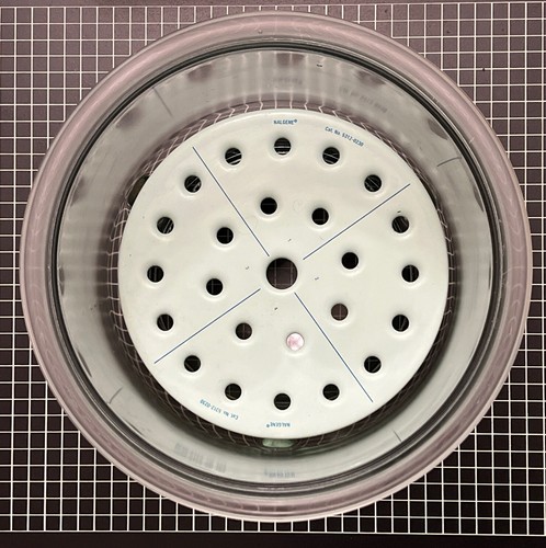 NALGENE Cat #5312, 9" (230mm) Metal/Enamel Plate for Lab Desiccator w/ Glass Jar - Picture 1 of 8