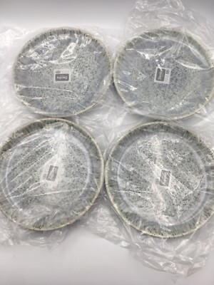 NEW Denby Halo Gray Speckle Salad Set of 4pc