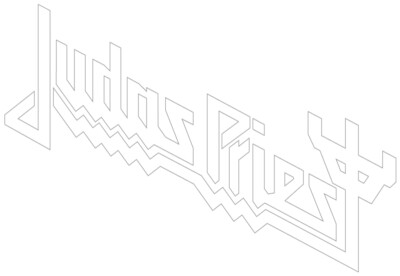 Judas Priest Aufkleber Firepower Logo Musik Heavy Metal Sticker ca. 17x7 cm weiß