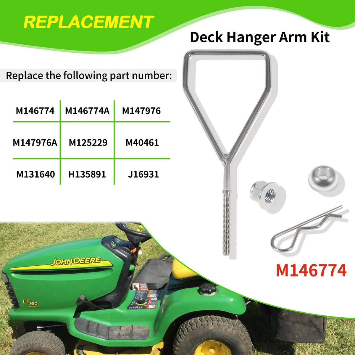 John deere lt133 mower deck sale