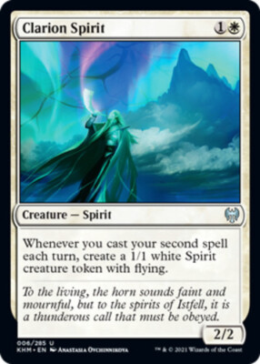x4 Clarion Spirit U MTG Kaldheim M/NM, English