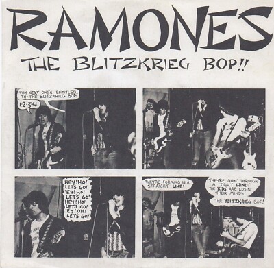 The Ramones - The Blitzkrieg Bop - Mini Poster/Book Clipping