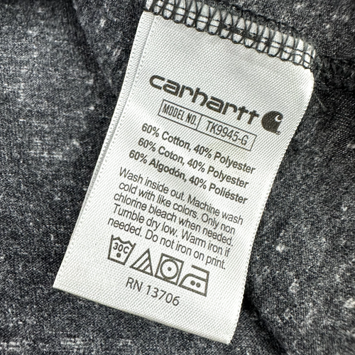 Carhartt short Sleeve t-shirt Girls 5 Outdoor Toddler Gray logo - Picture 5 of 7