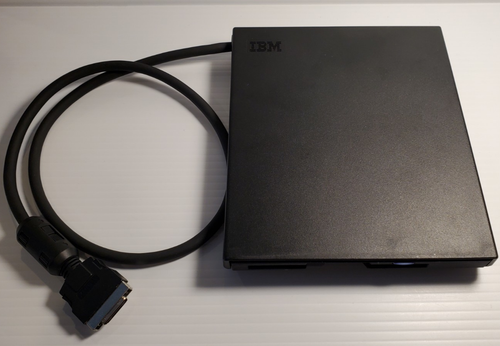 IBM Thinkpad 3.5” 1.44MB External Floppy Drive 05K6187 05K8874 with SCSI Cable - Afbeelding 4 van 12