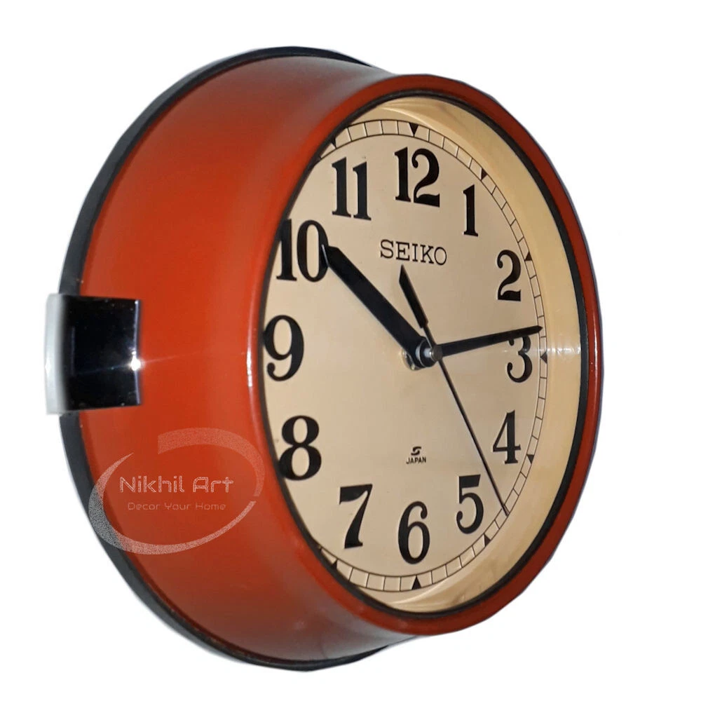 Preços baixos em Relógios Antigos de Parede de Metal Seiko | eBay