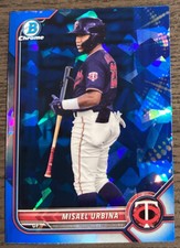 2022 Bowman Chrome Sapphire Misael Urbina #BCP-86 Base Parallel! Twins! #1364