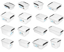 Box mit Deckel Aufbewahrungsbox Kunststoffbox Lagerbox Simple Store 0,35/13 L