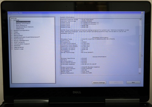 Lot 3 Dell Precision 7510 i7-6820HQ 2.70GHz 16GB RAM 15.6 FHD Touch NO HDD READ! - Picture 3 of 10