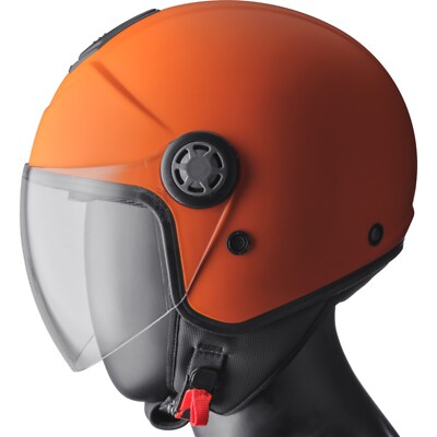 Motorrad Helm L - GMS Gelato Pfirsich - Jethelm mit Sonnenblende und Visier