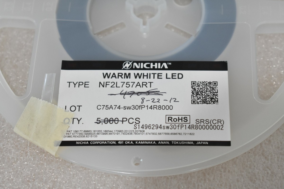NICHIA NF2L757ART SMD LED, WHITE WARM LED (LOT OF 980) | eBay NICHIA NF2L757ART SMD LED, WHITE WARM LED (LOT OF 980) | eBay