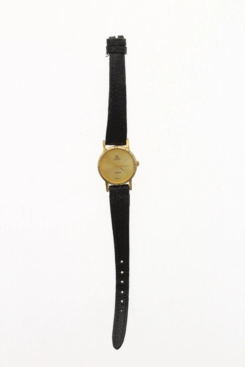 Vintage gucci watch leather band cheap