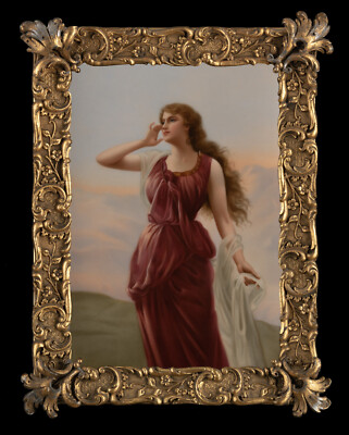 Rare KPM 1918 ''Echo'' Porcelain handpainted plaque