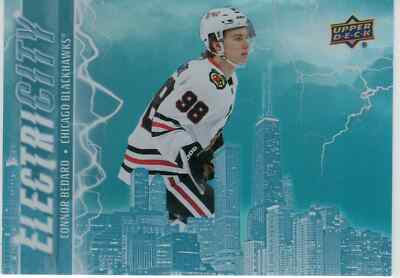 2024-25 Upper Deck Series 2 ElectriCITY Connor Bedard #EC-7 Chicago Blackhawks