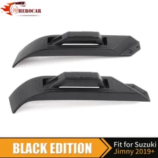 Black Hood Hinge Cover Frame Decoration Trim for Suzuki Jimny 2019+ Accessories