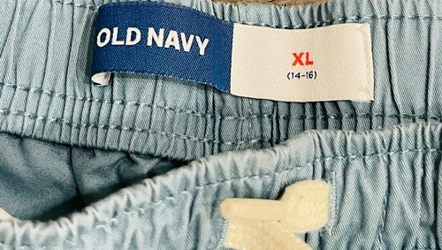 Old Navy Big Boy's Blue Cotton Pull On Chino Shorts Sz XL 14-16 - Picture 6 of 6