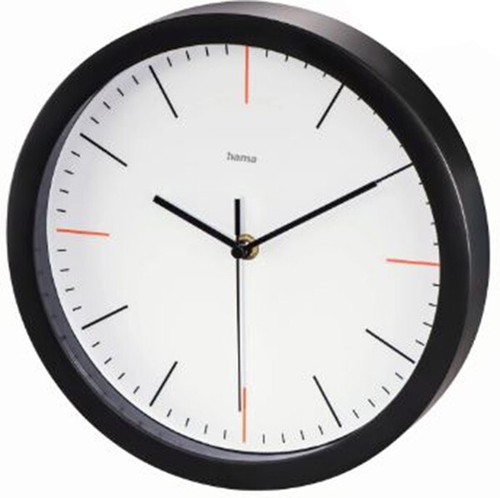 Hama Max R Wall Clock 25cm Low Noise Quiet Sweeping hand #186340 (UK Stock) BNI - Picture 6 of 15