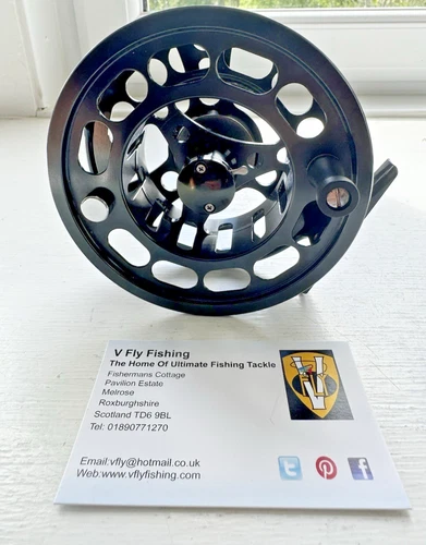 V Fly 4 Inch Large Arbor 10/11 Salmon and Saltwater V4 disc Drag Fly Reel