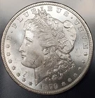 1879 S Morgan Silver Dollar BU UNCIRCULATED BLAST WHITE GEM