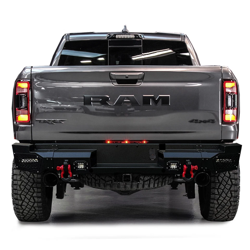 Rear Bumper with LED lights and D-Ring For 2021-2022-2023 Dodge Ram 1500 TRX Foto 2 de 4