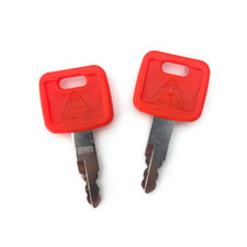 2 Pcs AT194969 AT147803 H800 Ignition Key Fit For John Deere Excavator