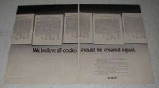 1970 Xerox Copiers Ad - All Should Be Created Equal