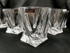 Whiskey Tumbler set of 6 Vodka Water Wine Glasses11oz Bohemia Czech Crystal Gift