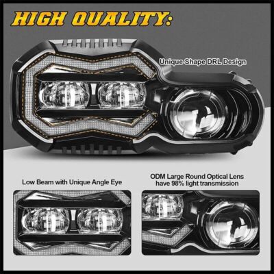 Goedgekeurde LED-koplamp voor BMW Motorrad F 650 GS (2008 - 2012