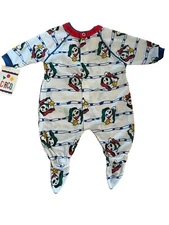 Vintage Circo Color Block Blue Red Green One Piece Snap 3 Months Spotted Dog NEW