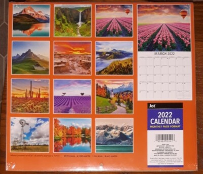 Scenic Landscapes - 2022 12-Month Calendar (Sealed) | eBay