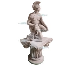 Centurione guerriero romano con capitello colonna in cemento marmo casa giardino