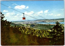 VINTAGE ADLISWIL-FELSENEGG CABLE CAR 804m ABOVE SEA LEVEL~ZURICH POSTCARD LU