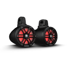 Rockford Fosgate M2WL-8B Color Optix 2-Way Marine Wakeboard Tower Speakers Black