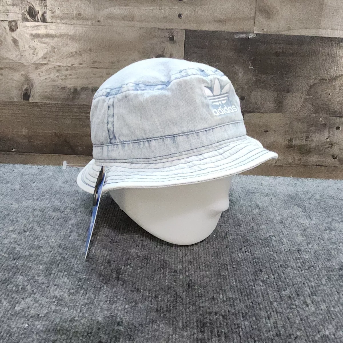Adidas originals white clearance denim bucket hat